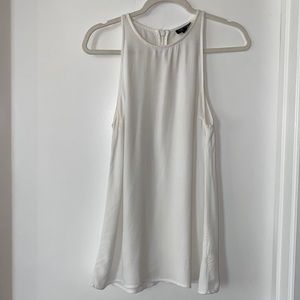 TOPSHOP White High Neck Top Size 2